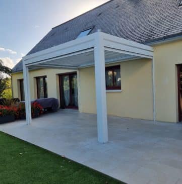 Pergola blanche en alu