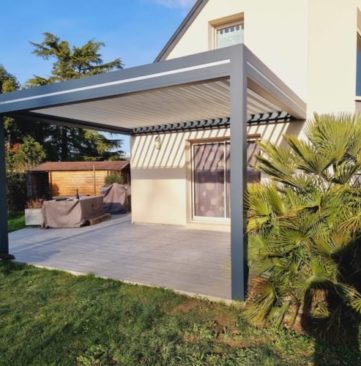 pergola en alu avec stores angers