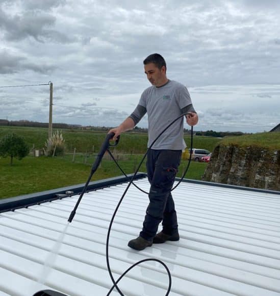 nettoyage d'une pergola