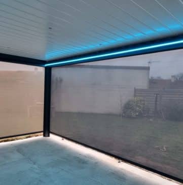 eclairage pergola ruban led rgb