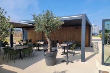 pergola de la terrasse de La Pala à Angers