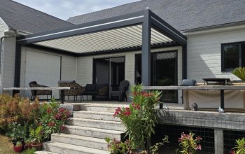 pergola bioclimatique terrain en pente 6x3,5 m verrie outdoor project 49