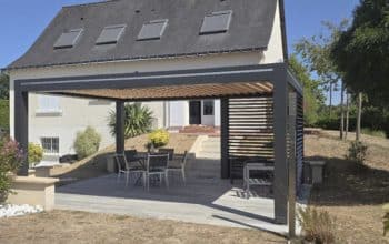 pergola bioclimatique vitrée villeveque outdoor project 49 sans percer la terrasse