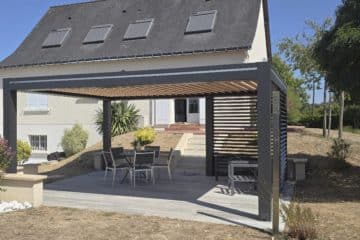 pergola bioclimatique vitrée villeveque outdoor project 49 sans percer la terrasse