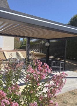 pergola bioclimatique vitrée villeveque outdoor project 49