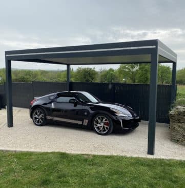 caport aluminium autoportant