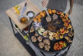Brasero cuisine d'été extérieur plancha