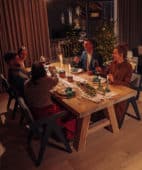 Cheminée de table bois chaleureux