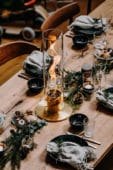 Cheminée de table noël